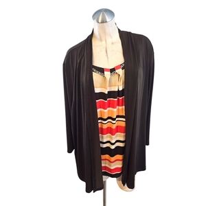 Alfred Dunner Size 3X One Piece Top Cardigan Set